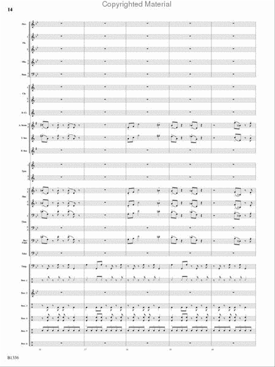 Dreams and Proclamations Concert Band scores gallery preview page 13