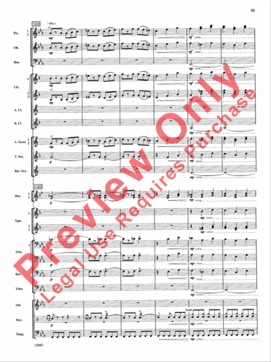 Highbridge Excursions Concert Band scores gallery preview page 26