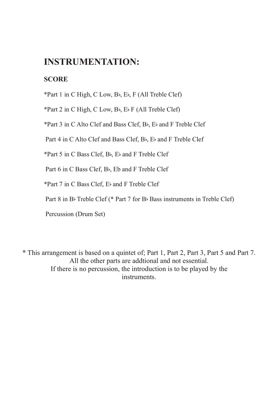 Raa Raa The Noisy Lion Main Title Theme Woodwind Quintet scores gallery preview page 2