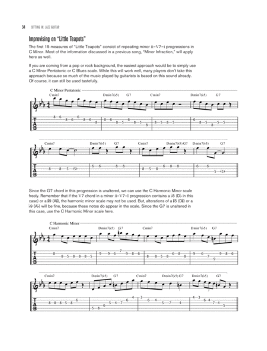 Sitting In -- Jazz Guitar Electric Guitar scores gallery preview page 5