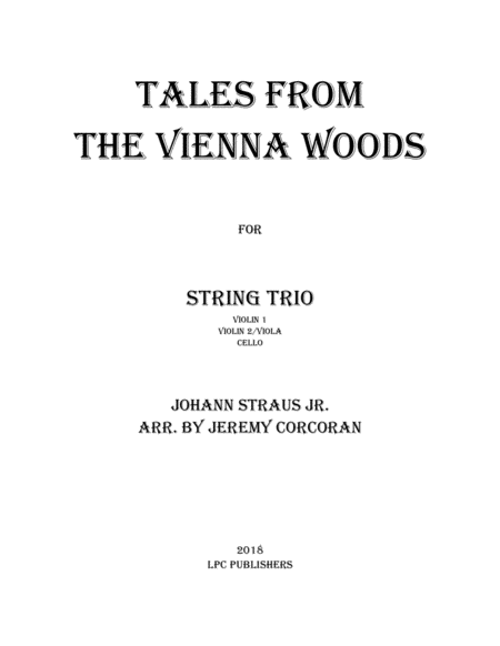 Tales From the Vienna Woods for String Trio image number null