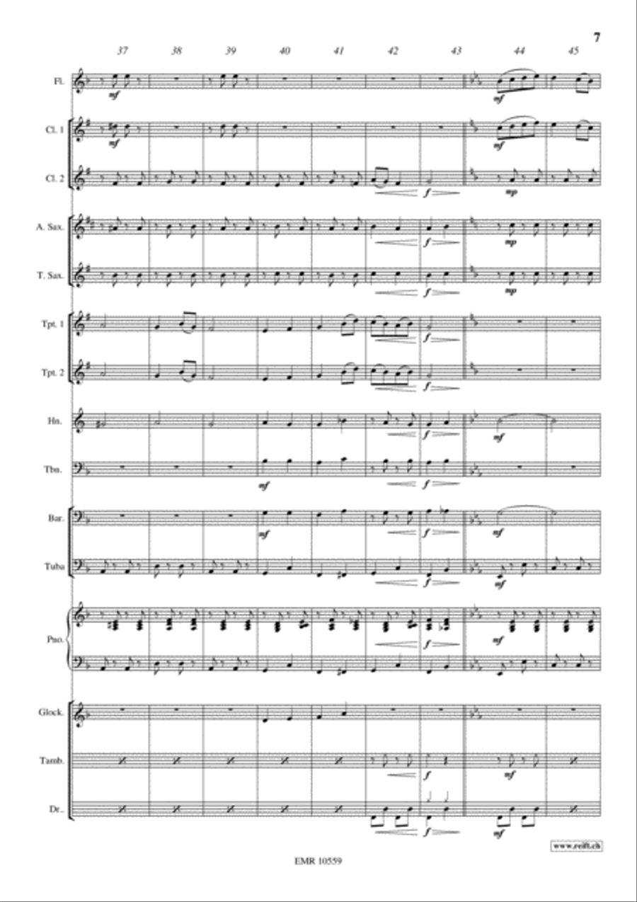 Tea Time Concert Band scores gallery preview page 7