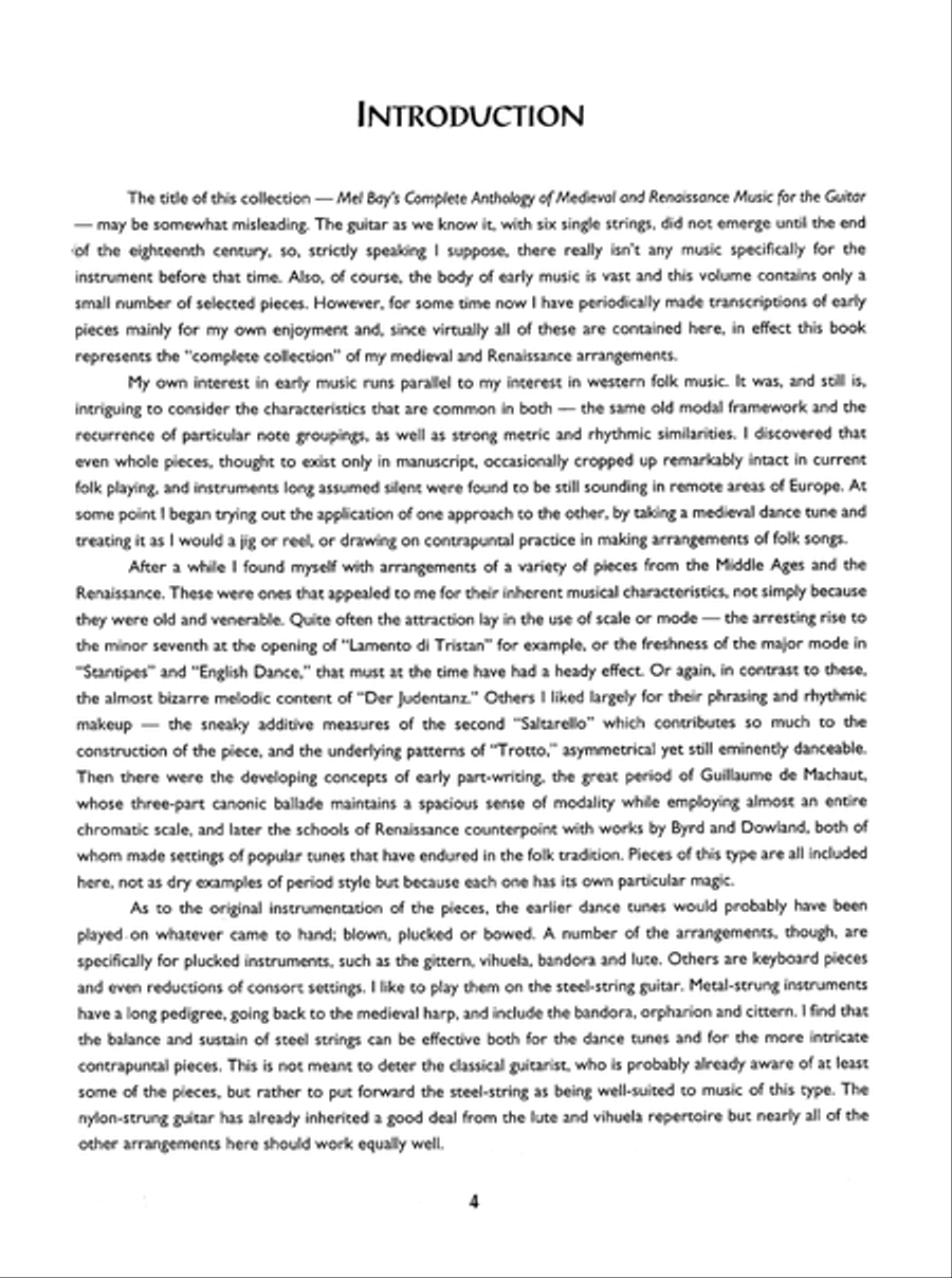 Complete Anthology of Medieval & Renaissance Music for Guitar Classical Guitar scores gallery preview page 10