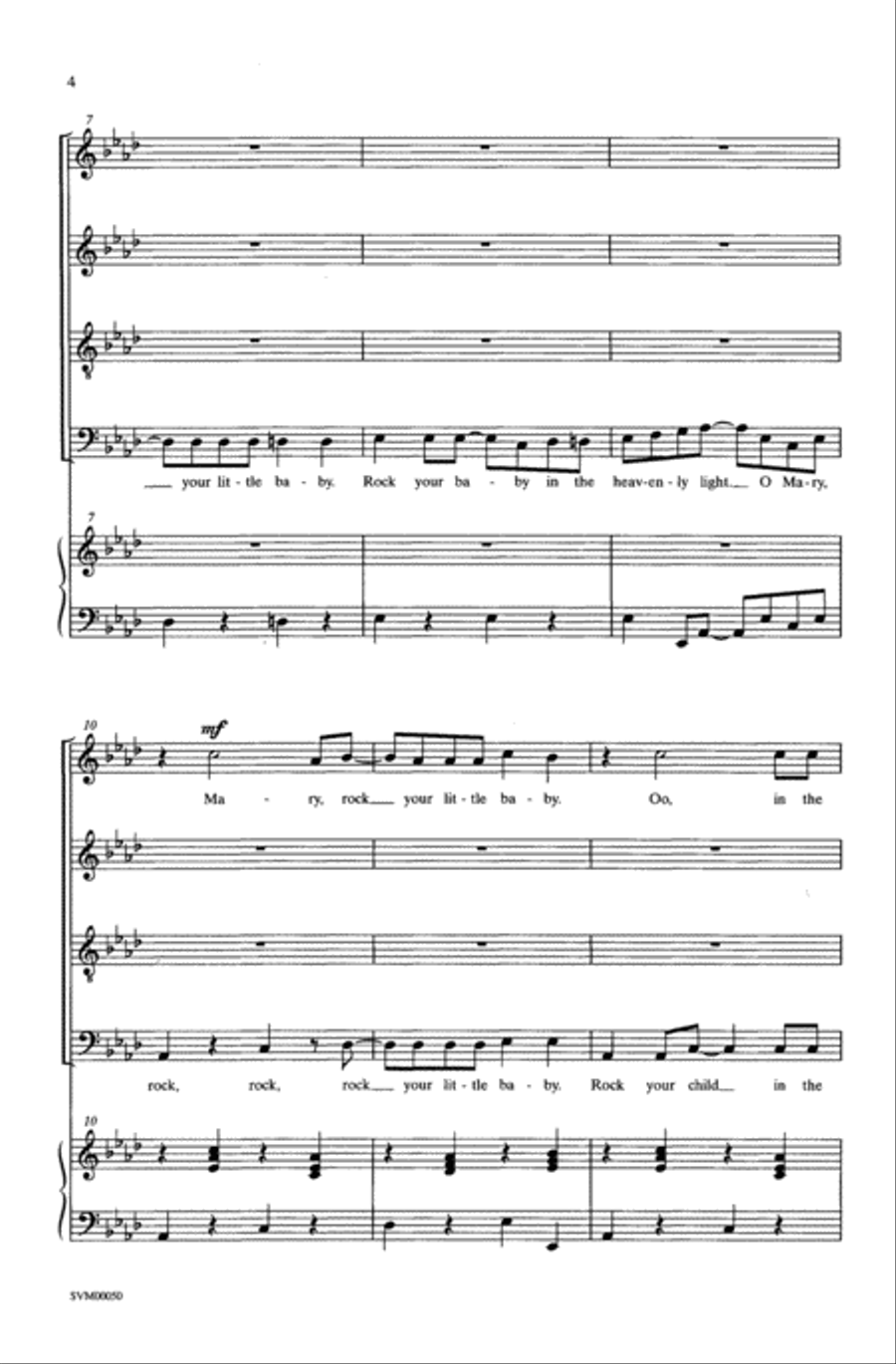 Mary mary rock your best sale little baby sheet music