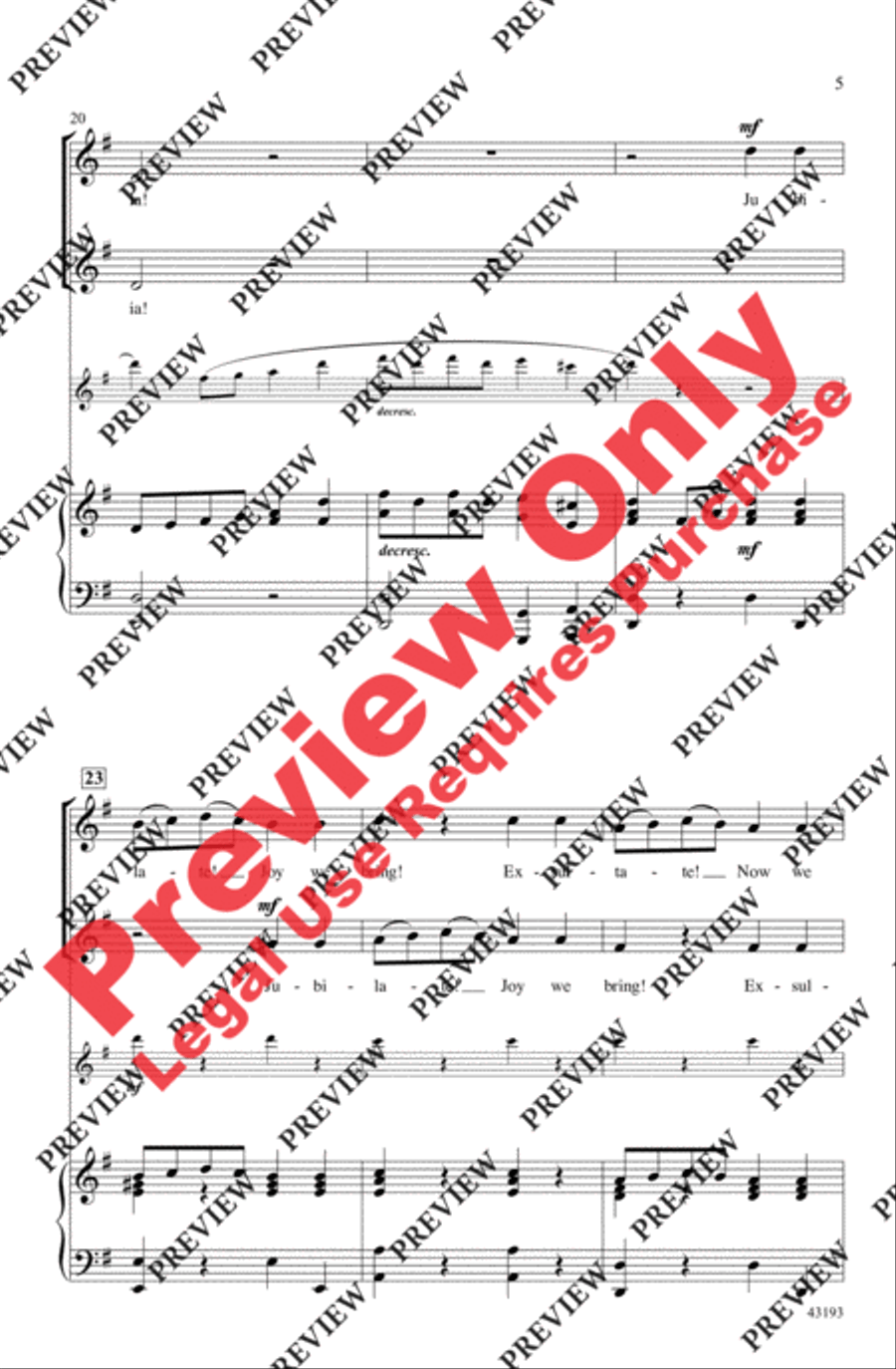 Jubilate! Joy We Bring! 2-Part scores gallery preview page 5