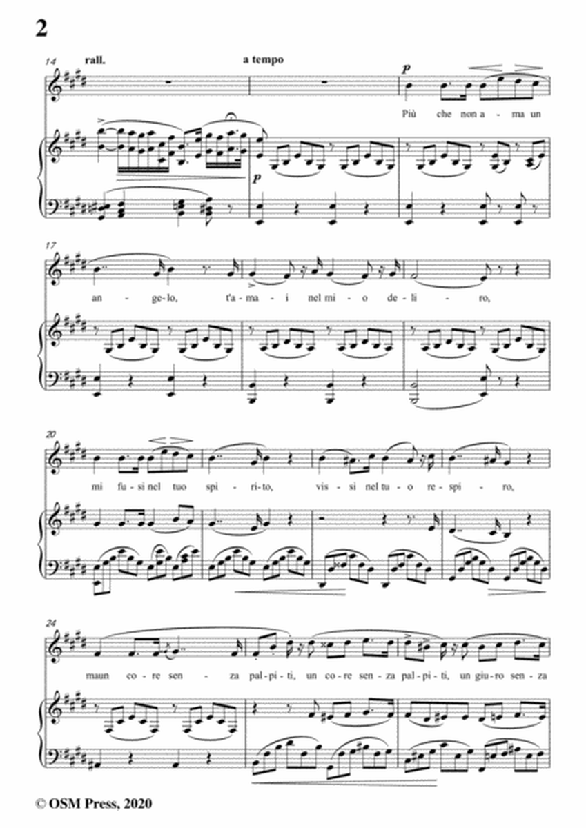 Donizetti-L'amor funesto,in E Major,for Voice and Piano