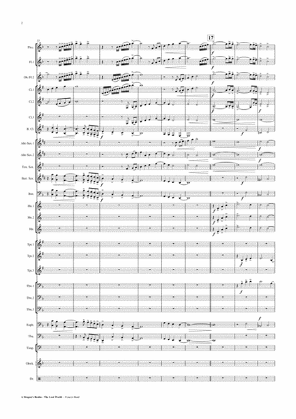 A Dragon's Realm - The Lost World - Concert Band Score and Parts PDF image number null