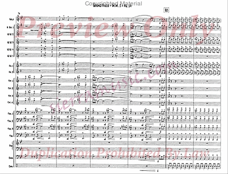 Sound Piece For Jazz Orchestra Big Band scores gallery preview page 15