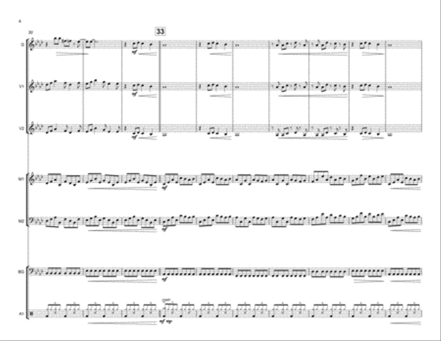 Every Breath You Take Percussion Ensemble scores gallery preview page 5