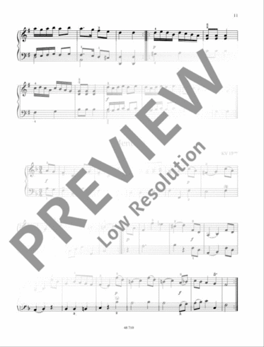 The Young Mozart Piano Solo scores gallery preview page 12