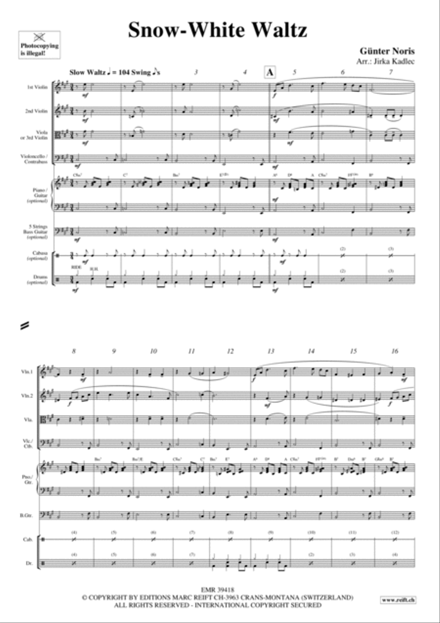Snow-White Waltz Cello scores gallery preview page 2