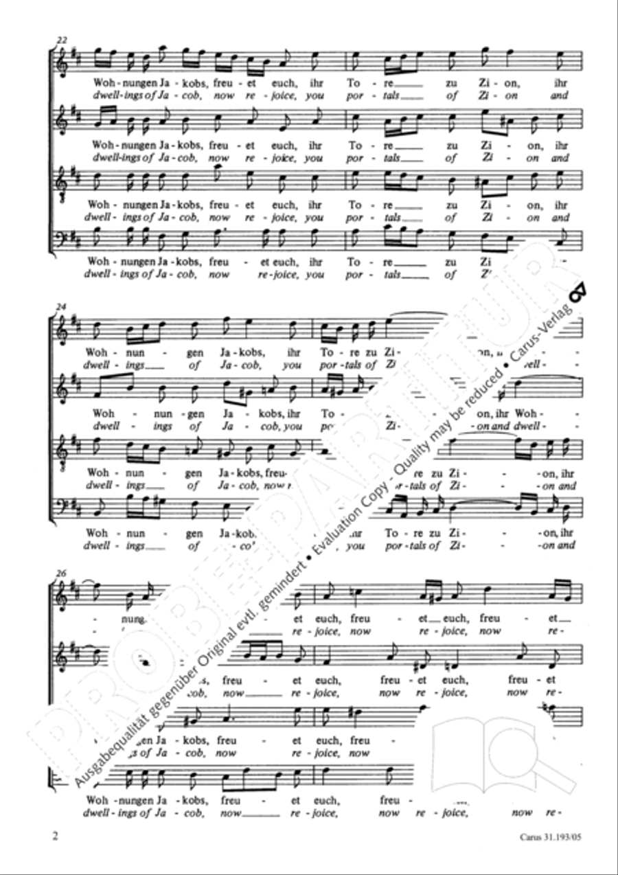 You portals of Zion (Ihr Tore zu Zion) SA scores gallery preview page 3
