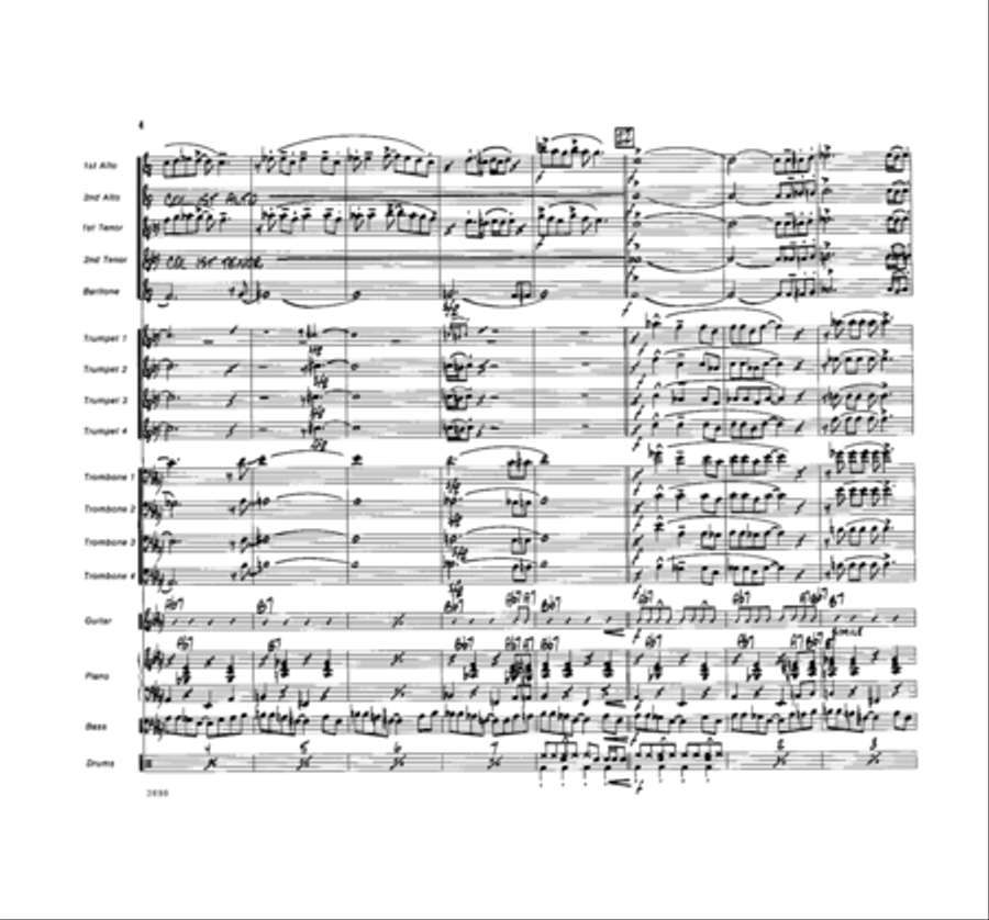 I Love the Nightlife Jazz Ensemble scores gallery preview page 4