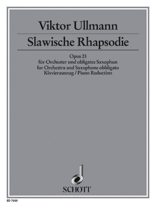 Slavonic Rhapsody Piano Score