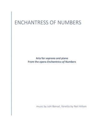 Book cover for Enchantress of Numbers (aria for soprano with piano)