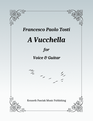Book cover for A Vucchella (for Voice and Guitar)