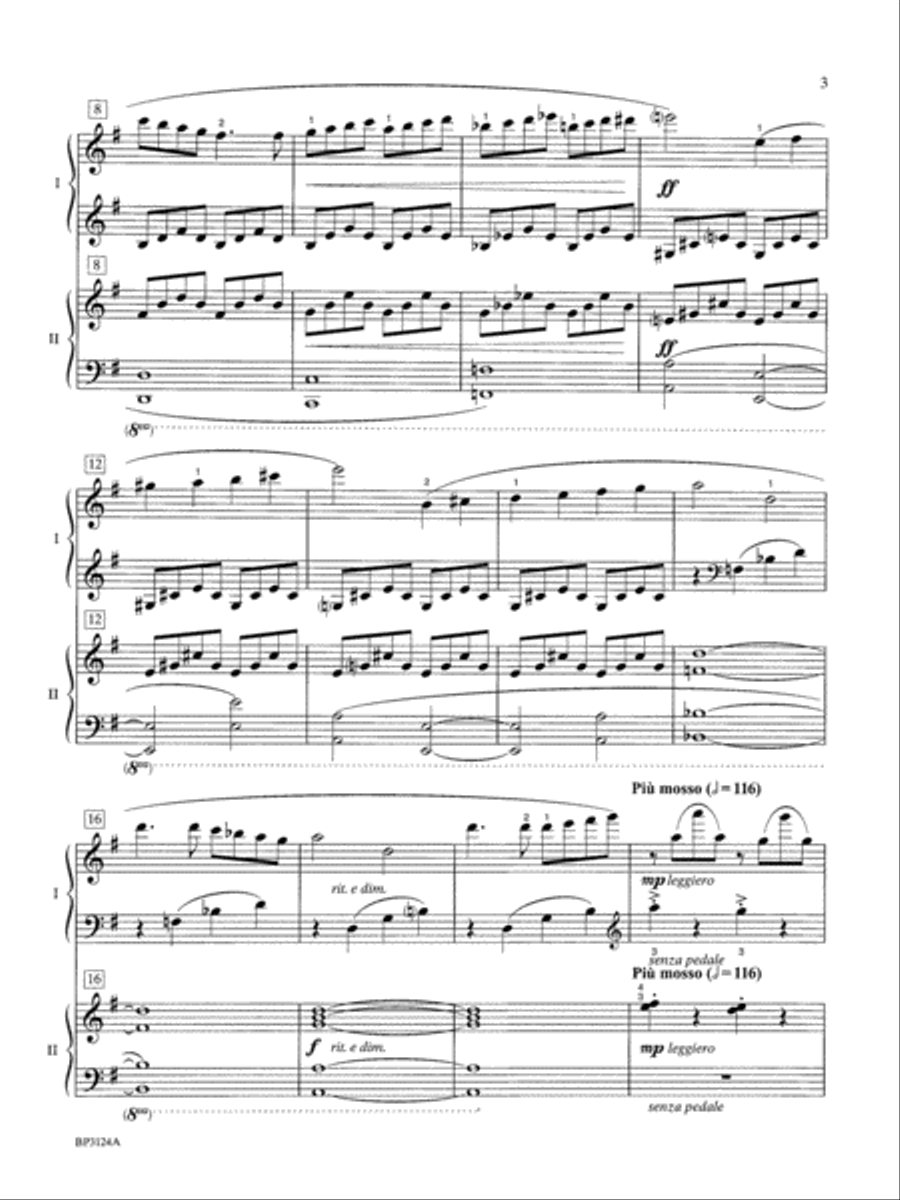 Concerto in G Major - Piano Duo (2 Pianos, 4 Hands) Piano Method scores gallery preview page 3