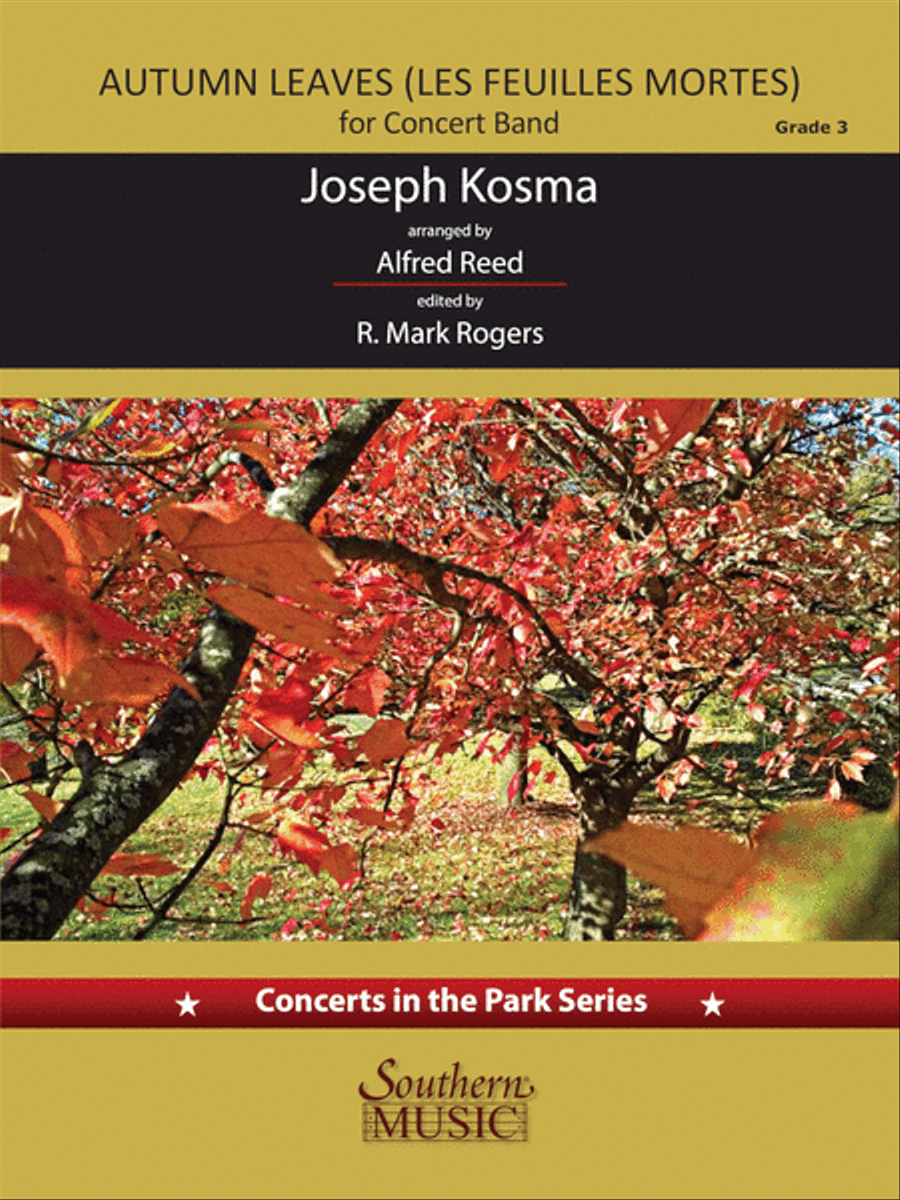 Autumn Leaves (Les Feuilles Mortes) Concert Band scores gallery preview page 1
