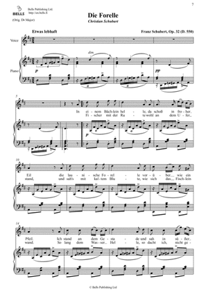 Die Forelle, Op. 32 (D. 550) (D Major)