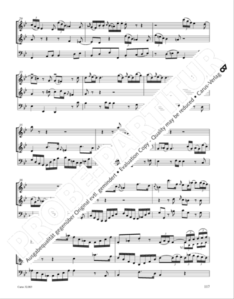 Gesamtausgabe Band 3 (Kammermusik: Duette, Solo- und Triosonaten) Score scores gallery preview page 138