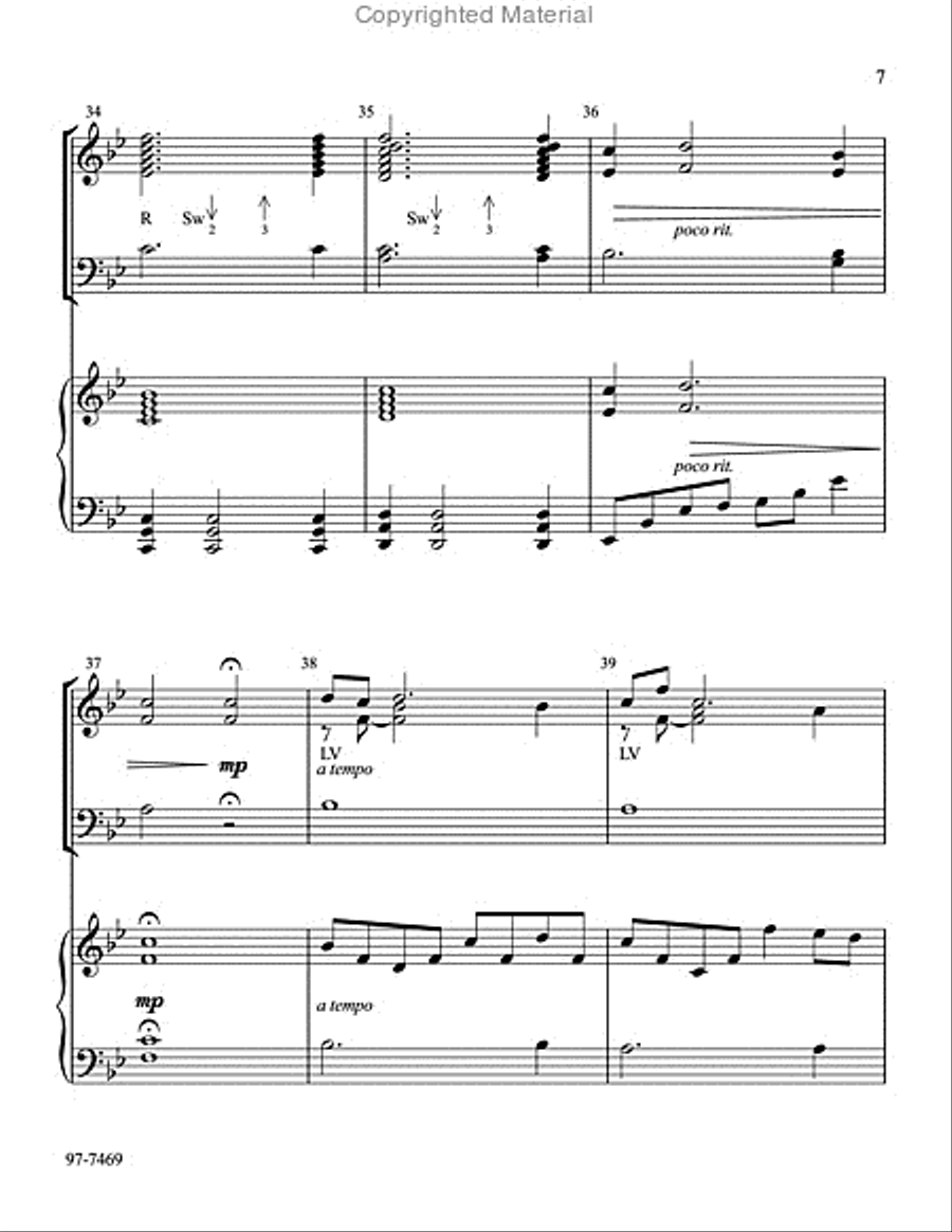 Lenten Folio for Handbells and Piano Handbell Choir scores gallery preview page 7