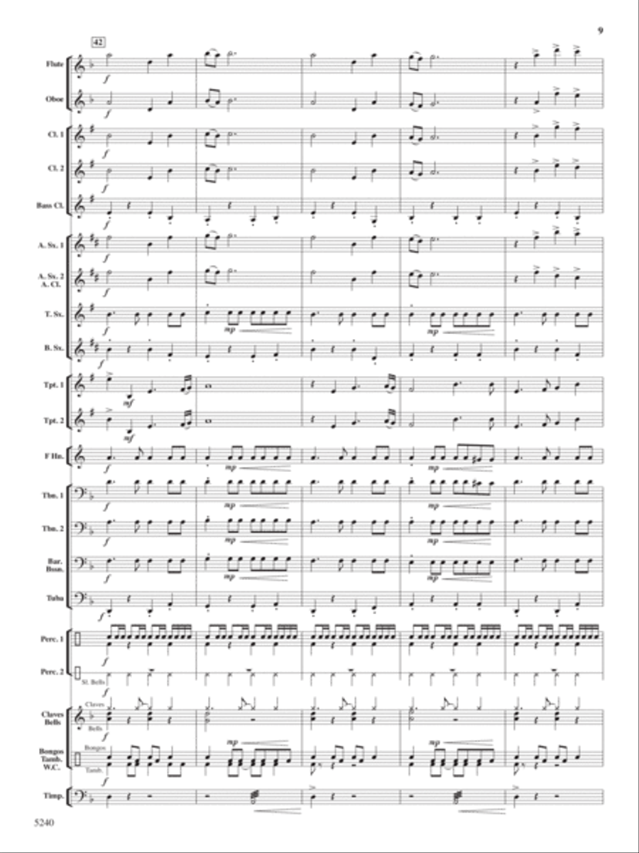 Ceremony, Chant and Ritual Concert Band scores gallery preview page 10