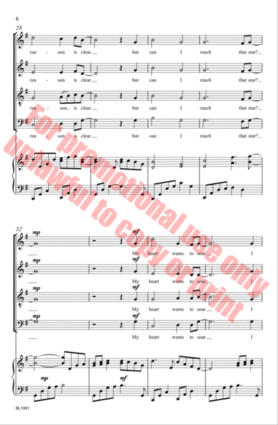 Can I Reach That Star? 4-Part scores gallery preview page 7