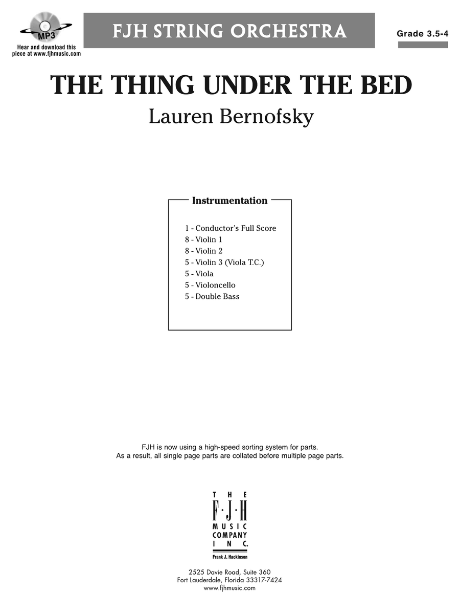 The Thing Under The Bed: Score