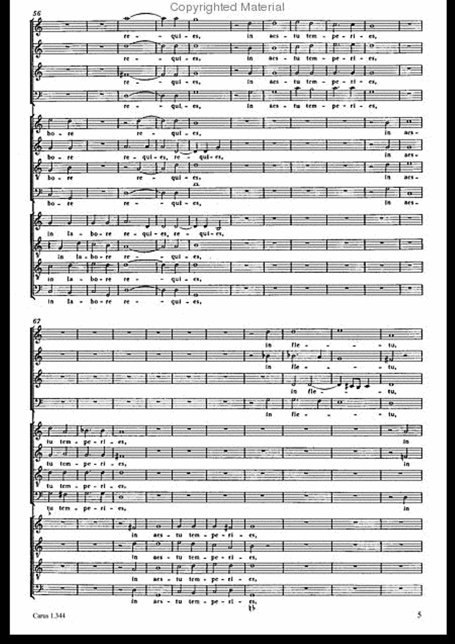 Veni Sancte Spiritus (Come now, holy Spirit) 4-Part scores gallery preview page 6
