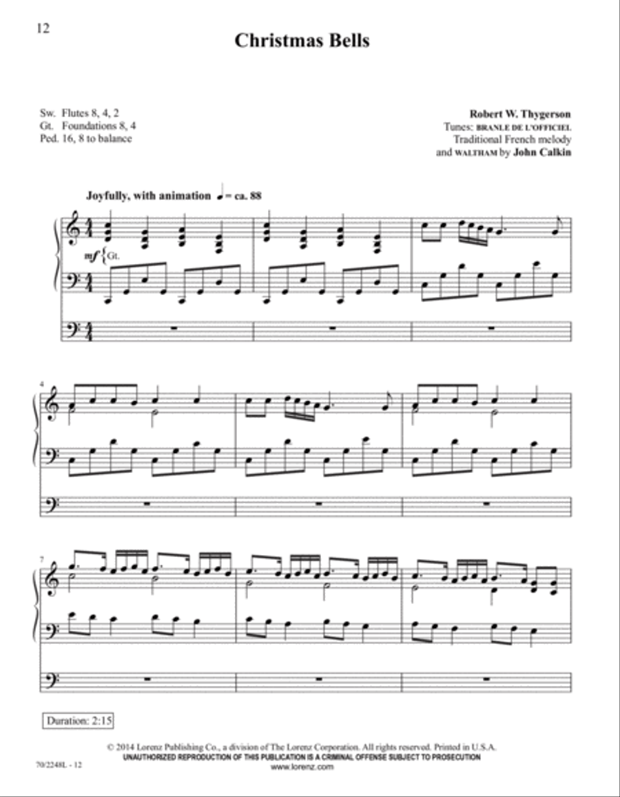 Yuletide Joy Organ Solo scores gallery preview page 5