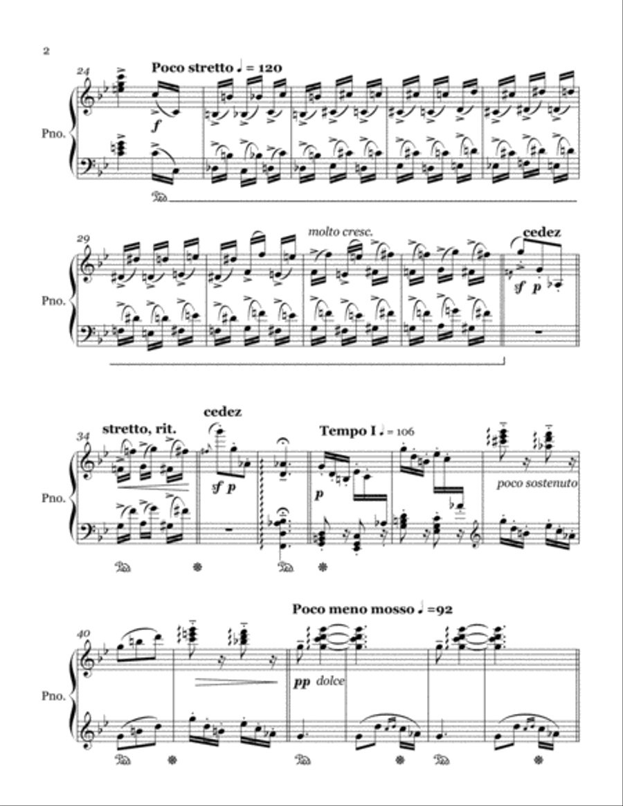 Preludes for Piano - III. Piano Solo scores gallery preview page 2