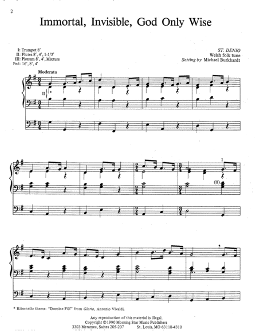 Praise and Thanksgiving, Set 3 Organ scores gallery preview page 2