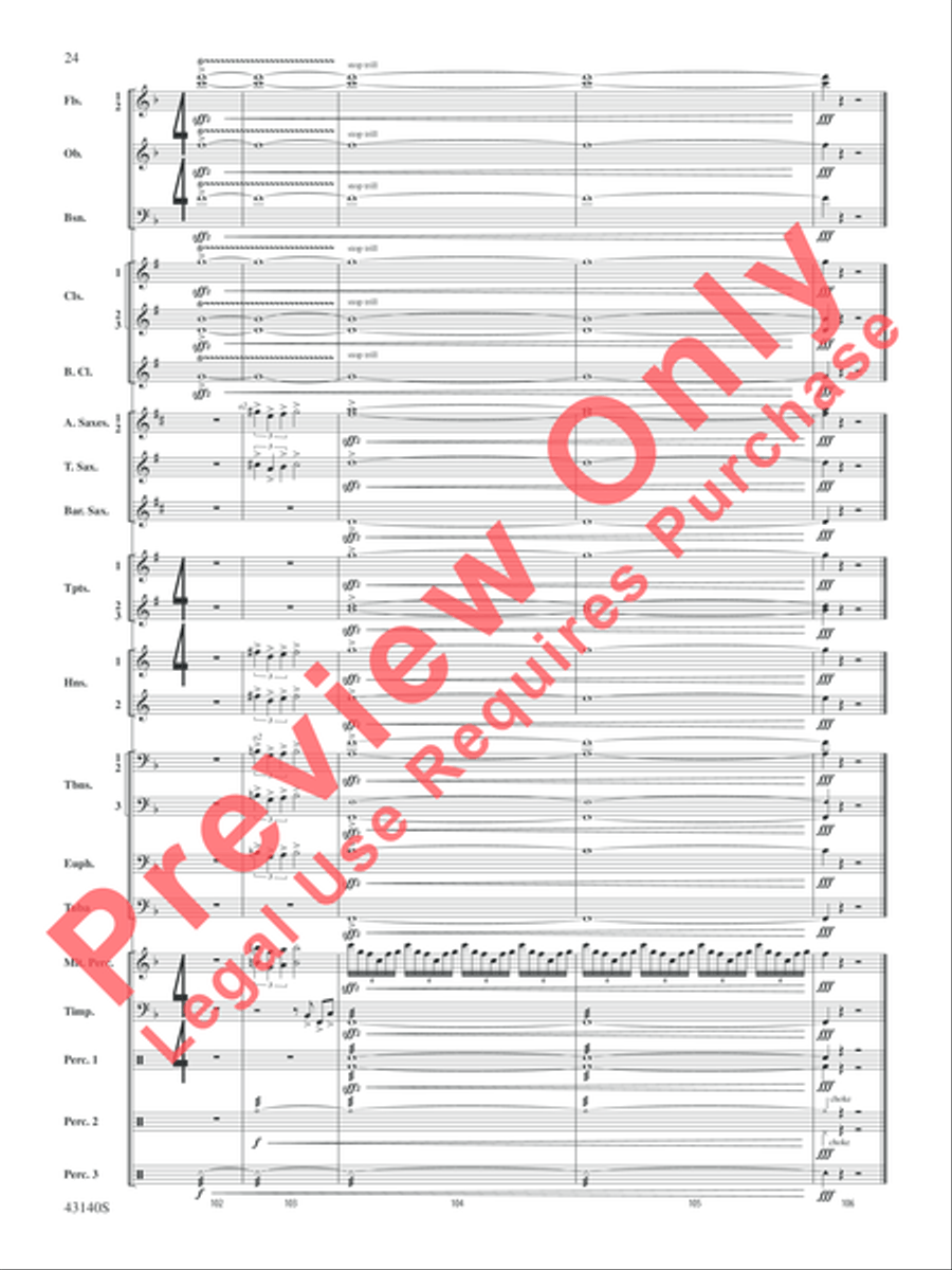 At the Movies---The Classics Concert Band scores gallery preview page 25