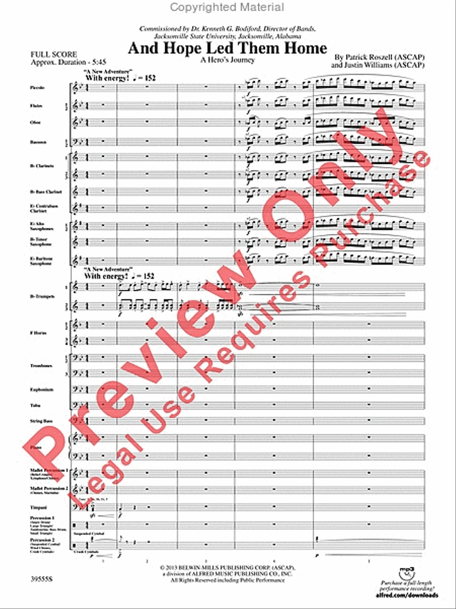 And Hope Led Them Home And Hope Led Them Home Concert Band scores gallery preview page 4