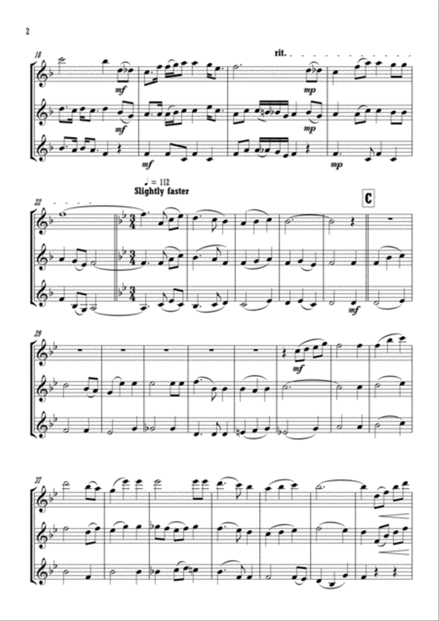 Way Out West Woodwind Trio scores gallery preview page 3
