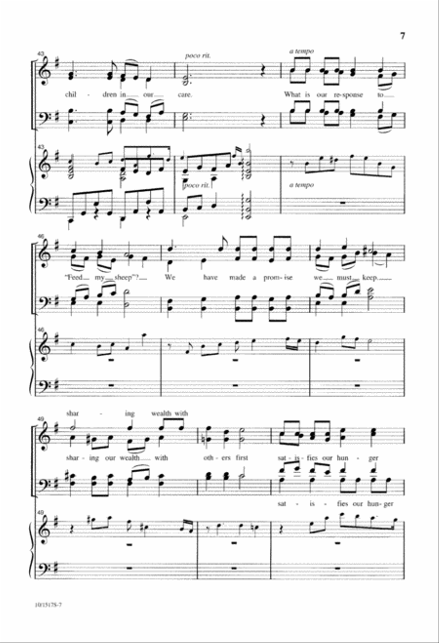 Hunger Cries 4-Part scores gallery preview page 7