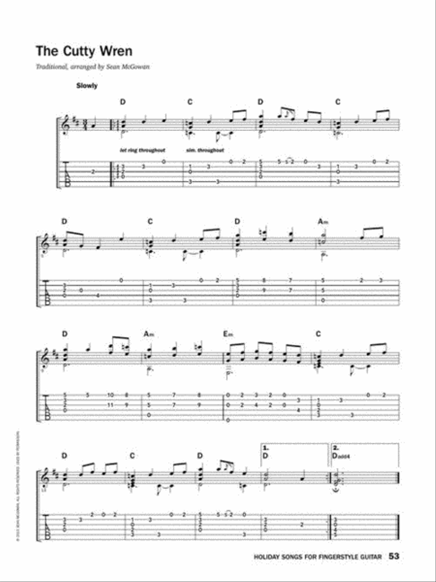 Holiday Songs for Fingerstyle Guitar Acoustic Guitar scores gallery preview page 7