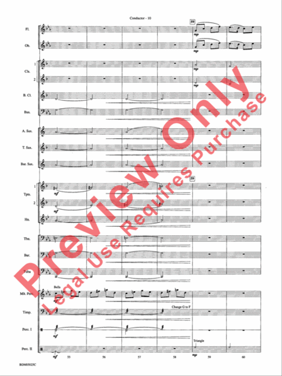 Fanfare for a New Age Concert Band scores gallery preview page 13