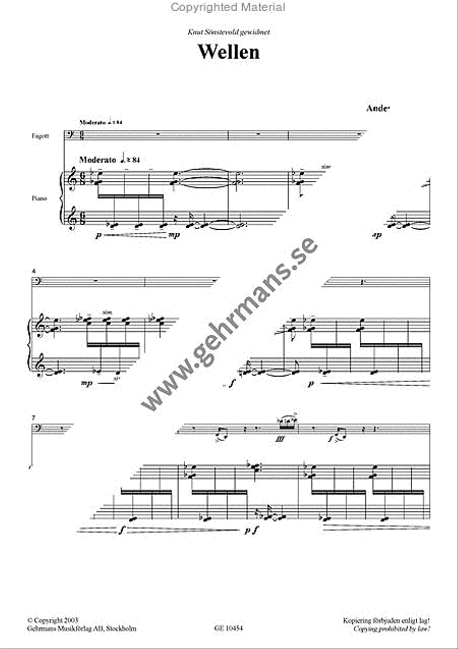 Wellen Bassoon scores gallery preview page 2