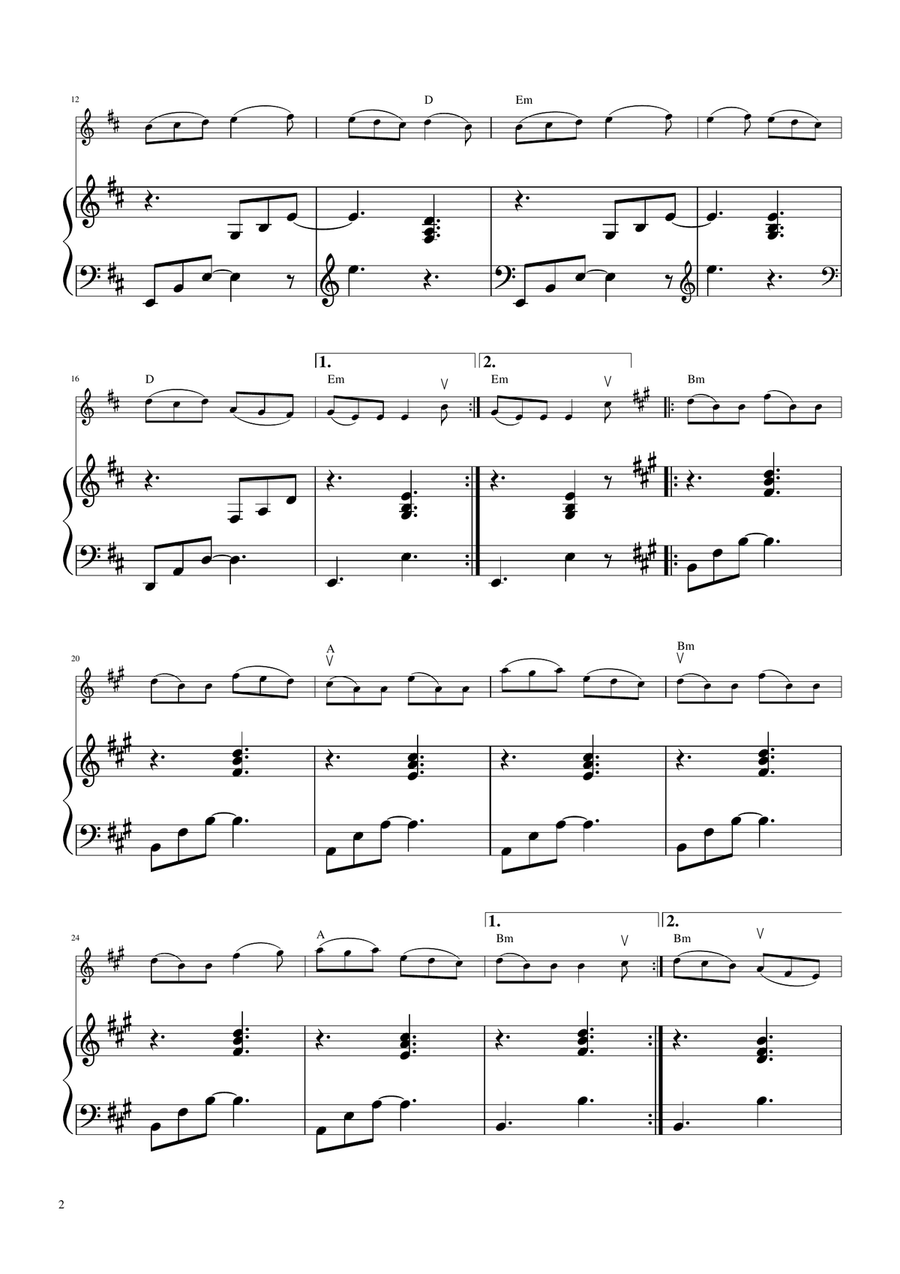 Swallowtail Jig - Celtic Violin Solo with Piano Accompaniment Violin Solo scores gallery preview page 3