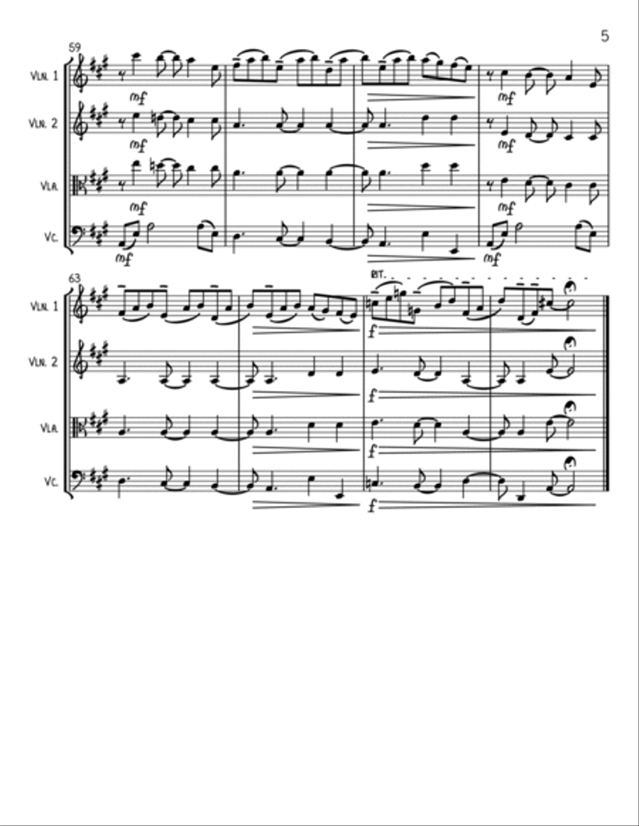 Here Comes The Sun String Trio scores gallery preview page 5