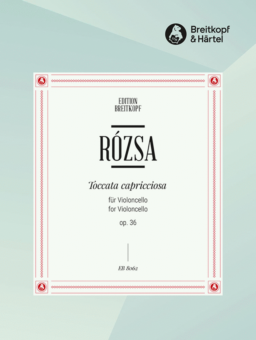 Toccata capricciosa Op. 36 Cello Solo scores gallery preview page 1