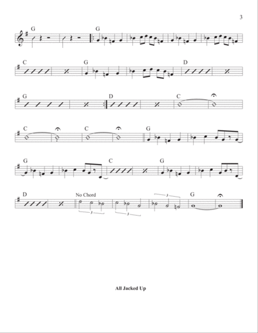 All Jacked Up Piano, Vocal, Guitar scores gallery preview page 3