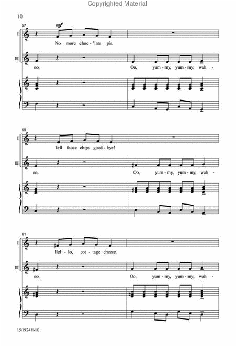 Santa's Going on a Diet Santa's Going on a Diet Unison Choir scores gallery preview page 10