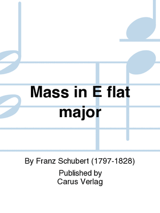 Book cover for Mass in E flat major (Messe in Es)