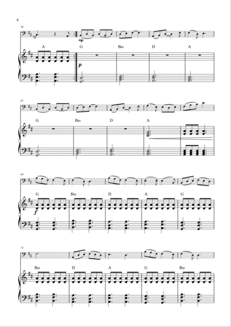 Dandelions Dandelions Double Bass scores gallery preview page 4
