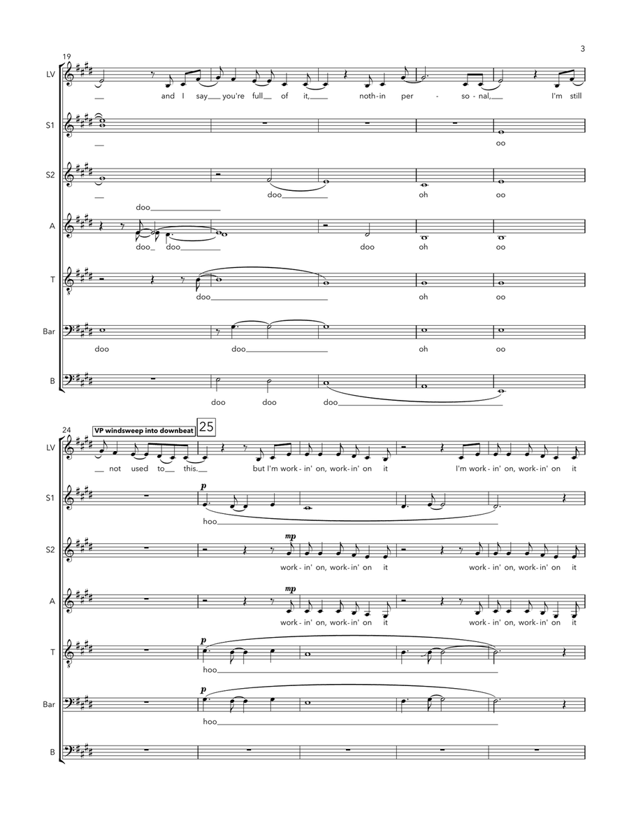 Workin' On It A Cappella scores gallery preview page 3