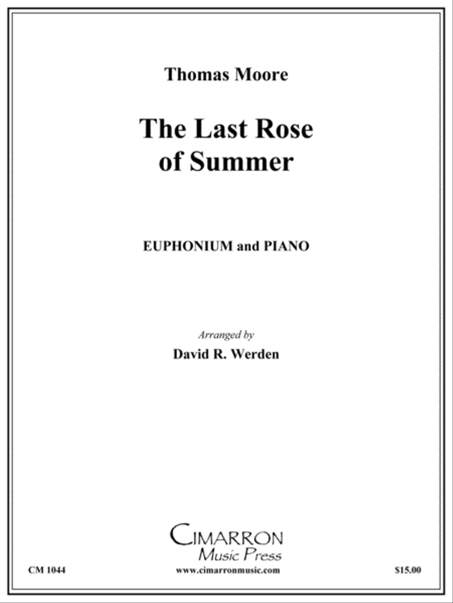 The Last Rose of Summer Euphonium scores gallery preview page 1