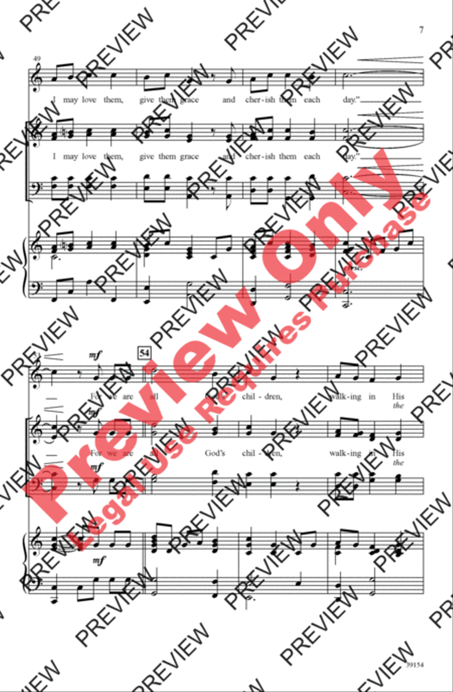 All God's Children All God's Children 4-Part scores gallery preview page 7