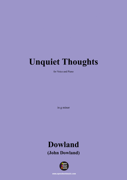 J. Dowland-Unquiet Thoughts,in g minor